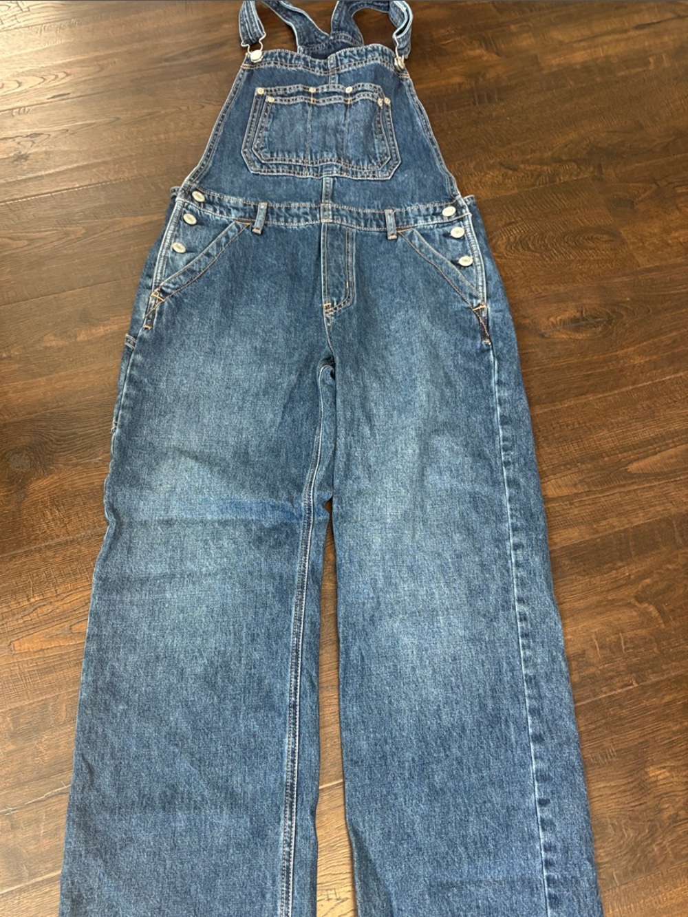 Gap teen XXL Classic Denim Overalls - Blue